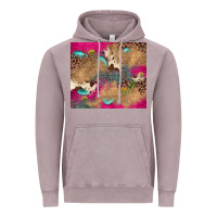 Vintage Zinc pink glitter leopard sunflower gemstone Vintage Hoodie - JahusDesignShop