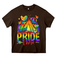 Chocolate Brown pride tribe lgbtq Heavy Core Tee - texasbilliewilder