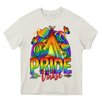 Cream pride tribe lgbtq Heavy Core Tee - texasbilliewilder