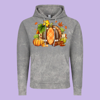 Fall American Football Vintage Hoodie Designed By Ranaportraitstore