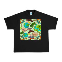 Black geography class seamless pattern Urban Heavy Tee - BundleAndBundleShop