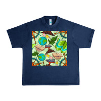 Navy geography class seamless pattern Urban Heavy Tee - BundleAndBundleShop