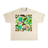 Sandshell geography class seamless pattern Urban Heavy Tee - BundleAndBundleShop