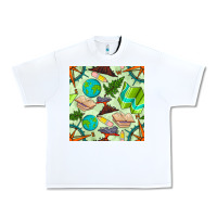 White geography class seamless pattern Urban Heavy Tee - BundleAndBundleShop