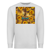 Dove Grey be kind bee and sunflowers Premium Sweatshirt - Artiststas