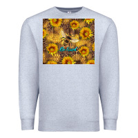 Heather Grey be kind bee and sunflowers Premium Sweatshirt - Artiststas