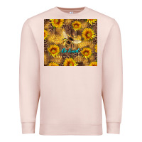 Pale Pink be kind bee and sunflowers Premium Sweatshirt - Artiststas