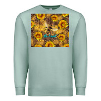 Seafoam be kind bee and sunflowers Premium Sweatshirt - Artiststas
