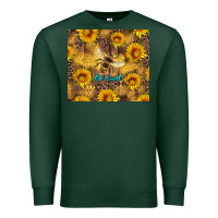 Sports Green be kind bee and sunflowers Premium Sweatshirt - Artiststas