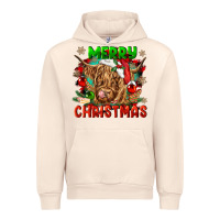 Sandshell merry christmas cow Urban Hoodie - CowGirlArtShop