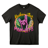 Asphalt rockin' the mom life Heavy Core Tee - Zillion Design Studio