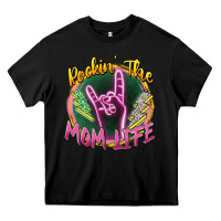Black rockin' the mom life Heavy Core Tee - Zillion Design Studio