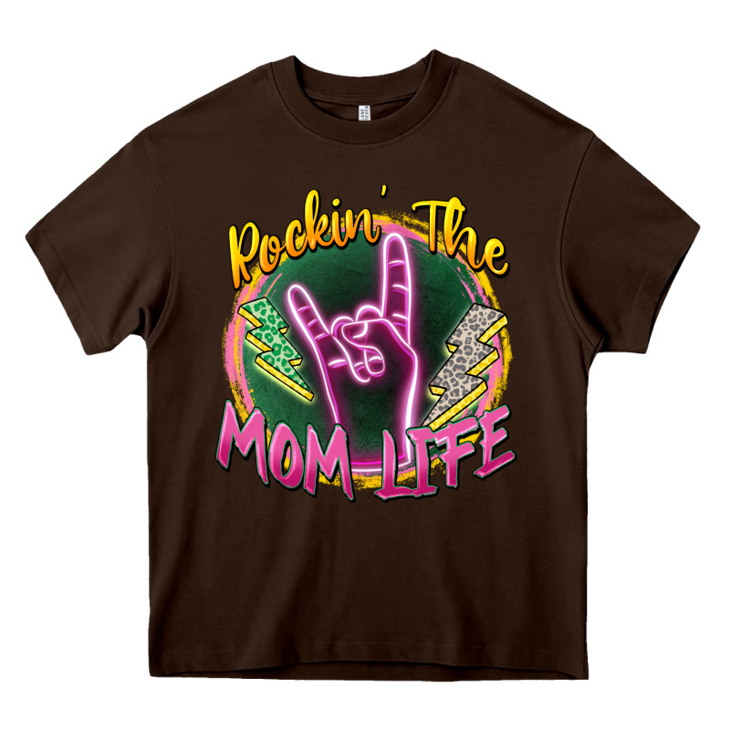 Rockin' The Mom Life Heavy Core Tee by Zillion Design Studio | Teevron