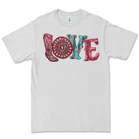 Dove Grey valentine's day love with boots and gemstone Premium Tee - RanaPortraitStore