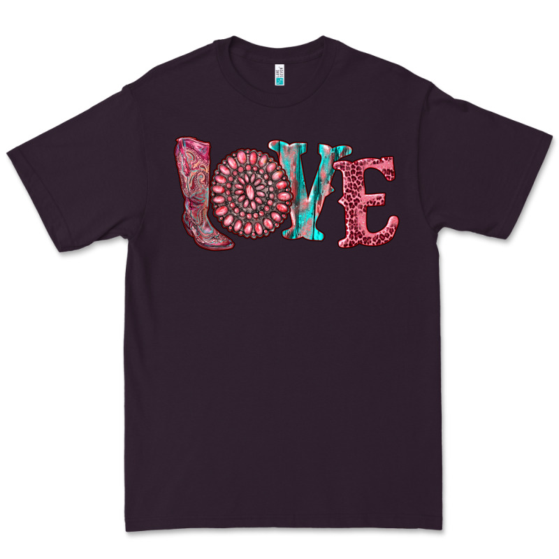 Valentine's Day Love With Boots And Gemstone Premium Tee by RanaPortraitStore | Teevron