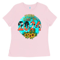 Bubblegum Pink class of 2024 senior Ladies Tee - JahusDesignShop