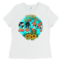 White class of 2024 senior Ladies Tee - JahusDesignShop