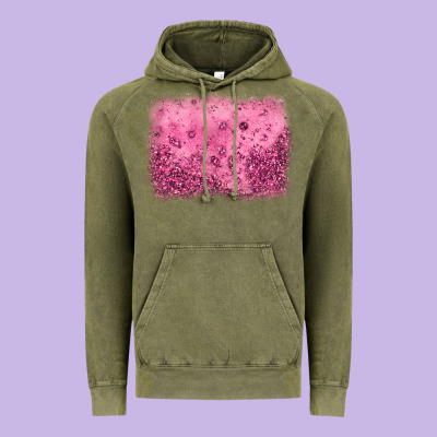 Pink Glitter Background Vintage Hoodie Designed By Jahusdesignshop