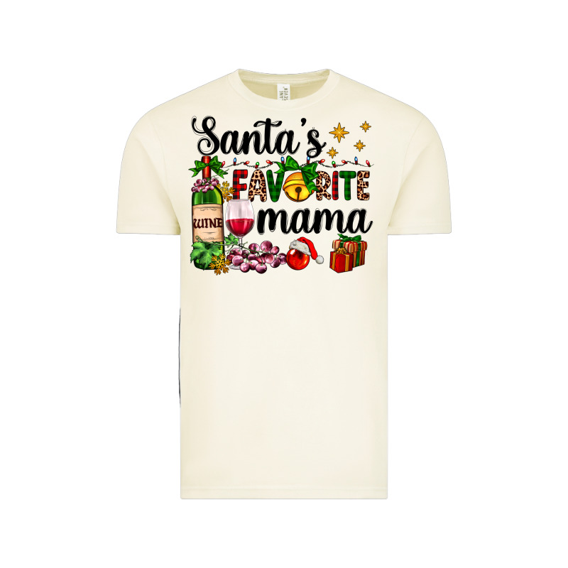 Santa's Favorite Mama Vintage Tee by AdoDesignShop | Teevron
