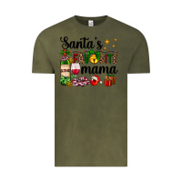 Vintage Olive santa's favorite mama Vintage Tee - AdoDesignShop