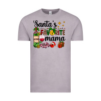 Vintage Zinc santa's favorite mama Vintage Tee - AdoDesignShop
