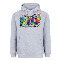 Heather Grey self love tie dye Heavyweight Hoodie - Artiststas