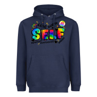 Navy self love tie dye Heavyweight Hoodie - Artiststas