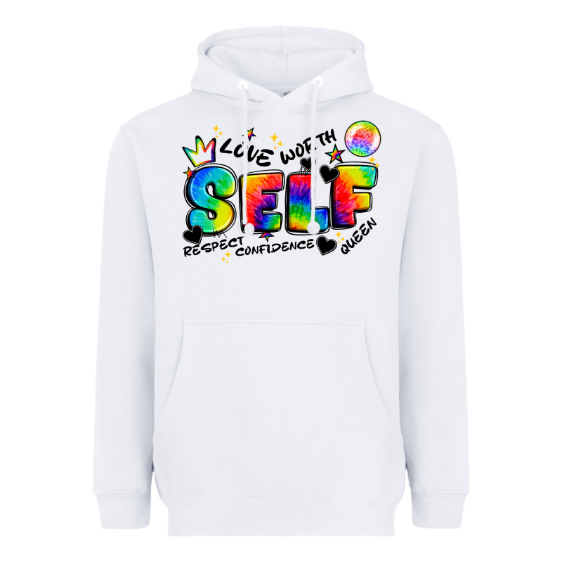 Self Love Tie Dye Heavyweight Hoodie by Artiststas | Teevron