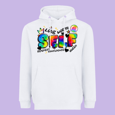 Self Love Tie Dye Heavyweight Hoodie Designed By Artiststas