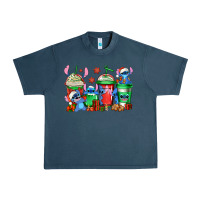 Midnight Navy christmas stitch coffee Urban Heavy Tee - Jasminsmagicworld