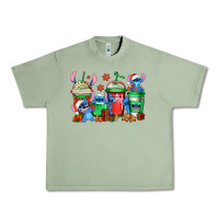 Oil Green christmas stitch coffee Urban Heavy Tee - Jasminsmagicworld