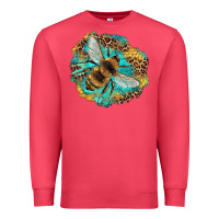 Cardinal leopard honeycomb with bee Premium Sweatshirt - Artiststas