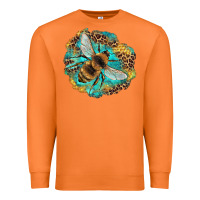 Carrot leopard honeycomb with bee Premium Sweatshirt - Artiststas