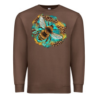 Chestnut leopard honeycomb with bee Premium Sweatshirt - Artiststas