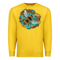 Lemon leopard honeycomb with bee Premium Sweatshirt - Artiststas