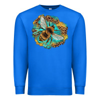 True Royal leopard honeycomb with bee Premium Sweatshirt - Artiststas