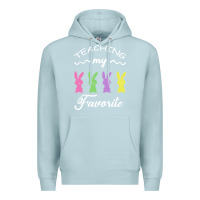 Blue Mist Teaching My Favorite Bunny Premium Hoodie - Bettercallsaul