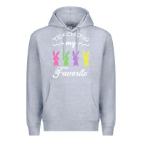 Heather Grey Teaching My Favorite Bunny Premium Hoodie - Bettercallsaul