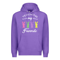 Purple Teaching My Favorite Bunny Premium Hoodie - Bettercallsaul