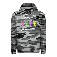Slate Camo Teaching My Favorite Bunny Premium Hoodie - Bettercallsaul