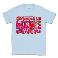 Dusty Blue Mommy's Little Valentine Classic Tee - CowhideDigitalArt