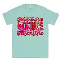Seafoam Mommy's Little Valentine Classic Tee - CowhideDigitalArt