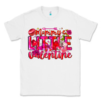 White Mommy's Little Valentine Classic Tee - CowhideDigitalArt