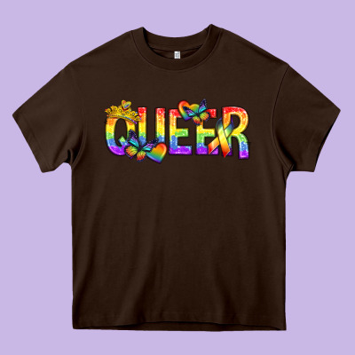 Queer Pride Lgbtq Heavy Core Tee Designed By Texasbilliewilder