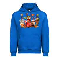 Cobalt christmas reindeer coffee Urban Hoodie - CowGirlArtShop