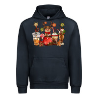 Navy christmas reindeer coffee Urban Hoodie - CowGirlArtShop