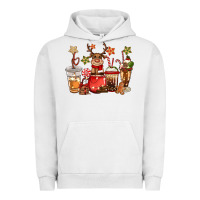 Pigment Lunar Rock christmas reindeer coffee Urban Hoodie - CowGirlArtShop