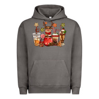 Pigment Tornado christmas reindeer coffee Urban Hoodie - CowGirlArtShop