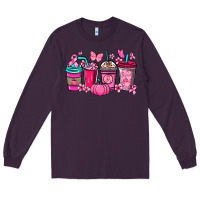 Plum cancer coffee cups Long Sleeve Tee - NancyCooperArtShop