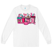 White cancer coffee cups Long Sleeve Tee - NancyCooperArtShop